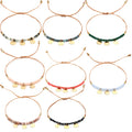 Hot Selling Boho Crystal Knot Adjustable Bracelet for Women Handmade with Natural Quartz Beads Disc Copper Charm Perfect Gift