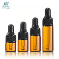Hot Sale Small Square Private Skincare Packaging Perfume Glass Bottle Screw Cap Customized Color 5ml 3ml 2ml