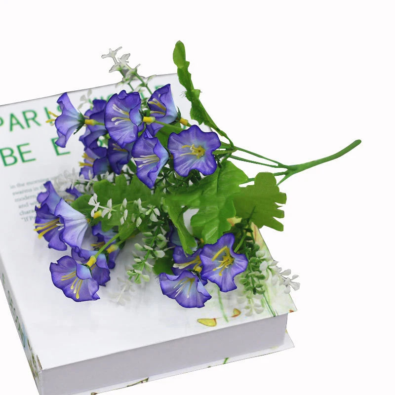 Factory Direct Sales Home Decoration 5 Morning Glories Artificial Flowers Bouquet for Christmas Occasions