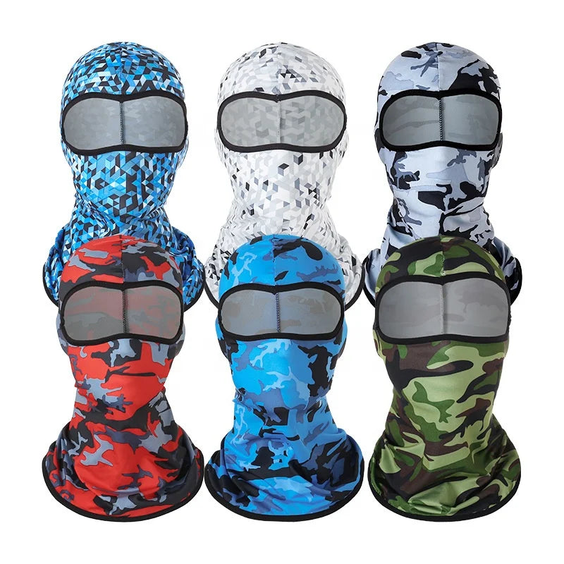 Wholesale Ice Silk Balaclava High Elastic Cool Uv Resistence Cycling Balaclava for Summer