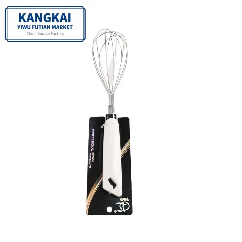 Eco-Friendly Customized Stainless Steel Balloon Egg Whisk Manual Rotation Milk Shake Mixer Multifunction