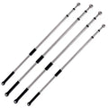 2m-4m Telescopic Poles Fabric Hand Flag Tourist Guide Teacher Retractable Flagpole with Foam Handle