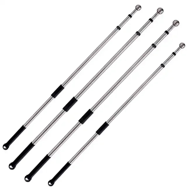 2m-4m Telescopic Poles Fabric Hand Flag Tourist Guide Teacher Retractable Flagpole with Foam Handle
