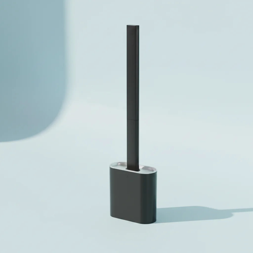 Modern Plastic Deeply Cleaning Toilet Brush Holder Set with Removable Bottom Bathroom Cleaning Brush Kit for Hotel Use