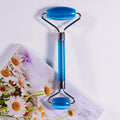Diy Crystal Face Roller Sky Blue Cat Eye Jade Facial and Eye Roller Skin Care & Tools