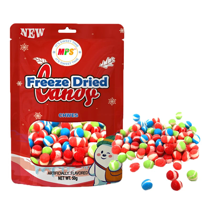 Popular Wholesale Freeze Dry Fruity Jelly Bean Snacks Factory Direct Gummy Dry Candy Food in Bag Packaging