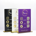 Factory Supply Business Social Media Sign QR Code Payment Plaque Instagram Facebook Zelle Venmo Cashapp Acrylic QR Code Sign