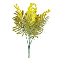 Artificial Yellow Flowers Acacia Mimosa Spring Flower Easter Plastic Flower for Home Yellow Mimosa Spray Vase Office Decor
