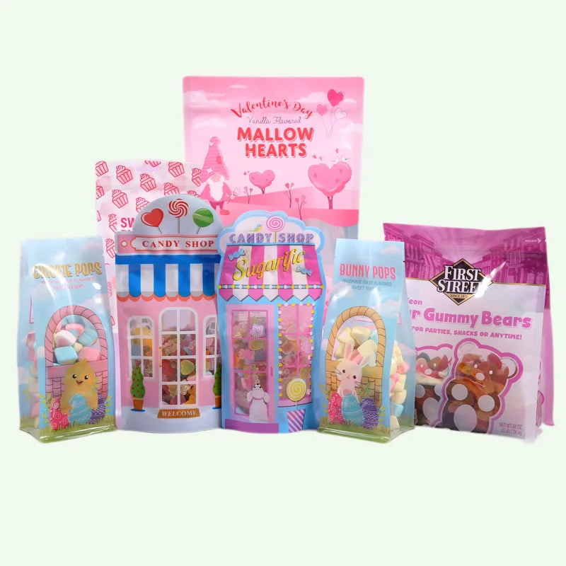 Digital Printing Laminated Material Stand up Food Plastic Bag With Own Logo Stand up Zipper Powder Pouch Custom Mylar Bag