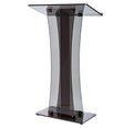 Clear Podium Stand Acrylic Pulpits for Churches Professional Portable Presentation Podium Lectern with Wide Reading Surface