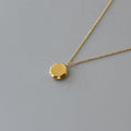 18K Gold 316L Stainless Steel Jewelry Necklace Simple Solid Hexagonal Pendant Luxury Honeycomb Choker Necklace Women
