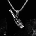 Customized Stainless Steel Punk Biker Buddha Jewelry Box Chain Beer Bottle Opener Pendants Necklaces for Men Jewelry