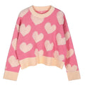 Custom OEM & ODM Women Sweater Long Sleeve Jacquard Knitwear Crew Neck Women Clothes Knit Top Winter Knitted Women Sweater