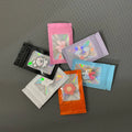 Pink/orange/blue/black/purple Zip Lock Bags Holographic Laser Color Plastic Pouch for DIY Jewelry