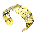 Stainless Steel Bangles for Female Male Adjustable Hollow Arm Cuff Gold/Silver/Bangles Trendy Jewelry
