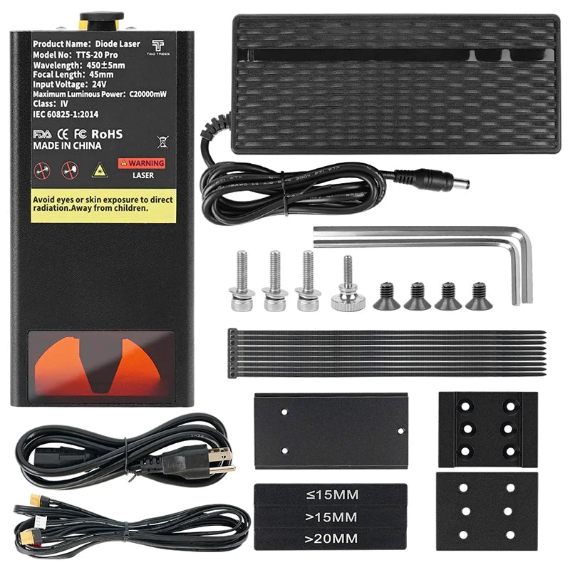 TWOTREES Cheap Hot Selling COS20W Laser Cutting Head 20w Laser Head 20000mw Kit for TTS/TTS PRO