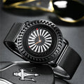NIBOSI 2367 Men Watch Turbine Rotation Bezel Dial Watch Men's Quartz Stainless Steel Casual Clock Relogio Masculino