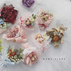 L037 Colorful Luxury Mini Natural Dried Flower Bouquet for Decoration Valentine'S Day Gift Diy Handmade Material Dried Flower