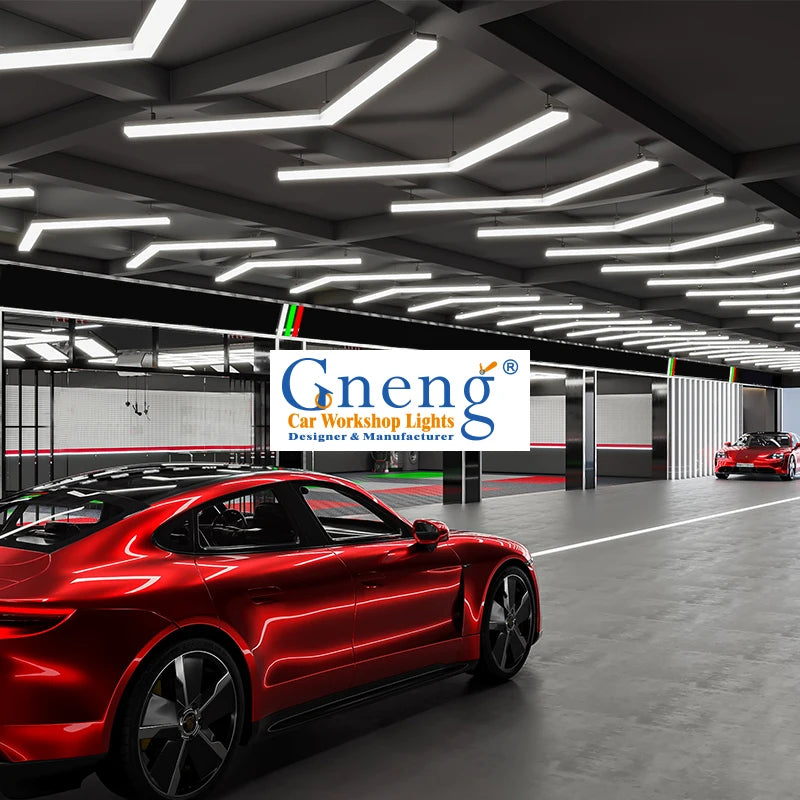 Professional Auto Detailing LED Lights 6500K Working Light for Ceilings and Shop Showrooms Arrow Shape Design
