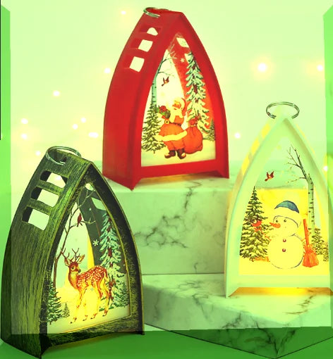 Christmas  Lantern LED Colorful Gradient Festival Gift for Boys Girl Kids