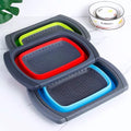 2026 New Wholesale Foldable Plastic Fruit and Vegetable Storage Basket Home Kitchen Usage Strainer Trays