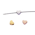 Wholesale Price DIY Necklace Bracelet Charms Stainless Steel Gold Plating Heart Spacer Bead