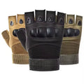 Tactical Fingerless Non-slip Polyester Gloves Outdoor Mountaineering Hunting Combat Duty Custom Logo