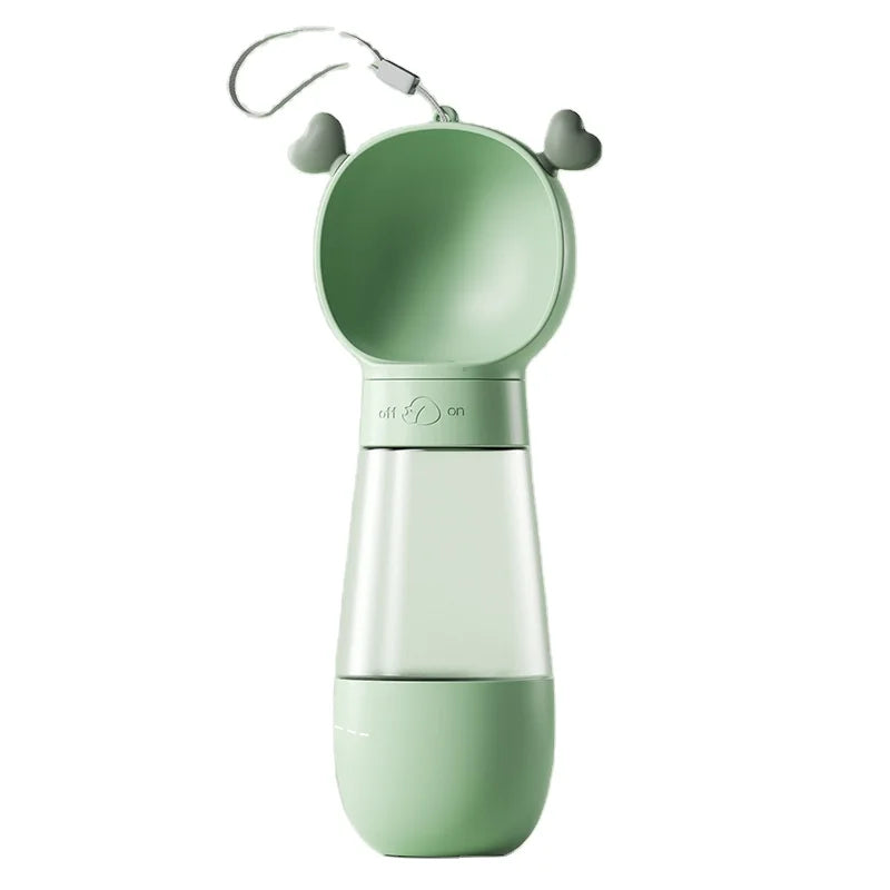 Wholesale Outdoor 350ml 600ml 3 in 1 Foldable Pet Travel Water Bottle with Food Dispenser