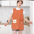 Apron Women's Waterproof and Oil Proof Thin Style Dirt Resistant and Breathable Summer Kitchen Apron Waterproof 2022 Net Red