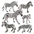 Wholesale Solid PVC Simulation Statue Model Animal Figures Zebra Horse Figures Animal Figurines Toys