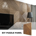 MUMU Interior Decor Cover Round Living Room Bedroom Background Wooden Cladding Solid Wood Wall Panel