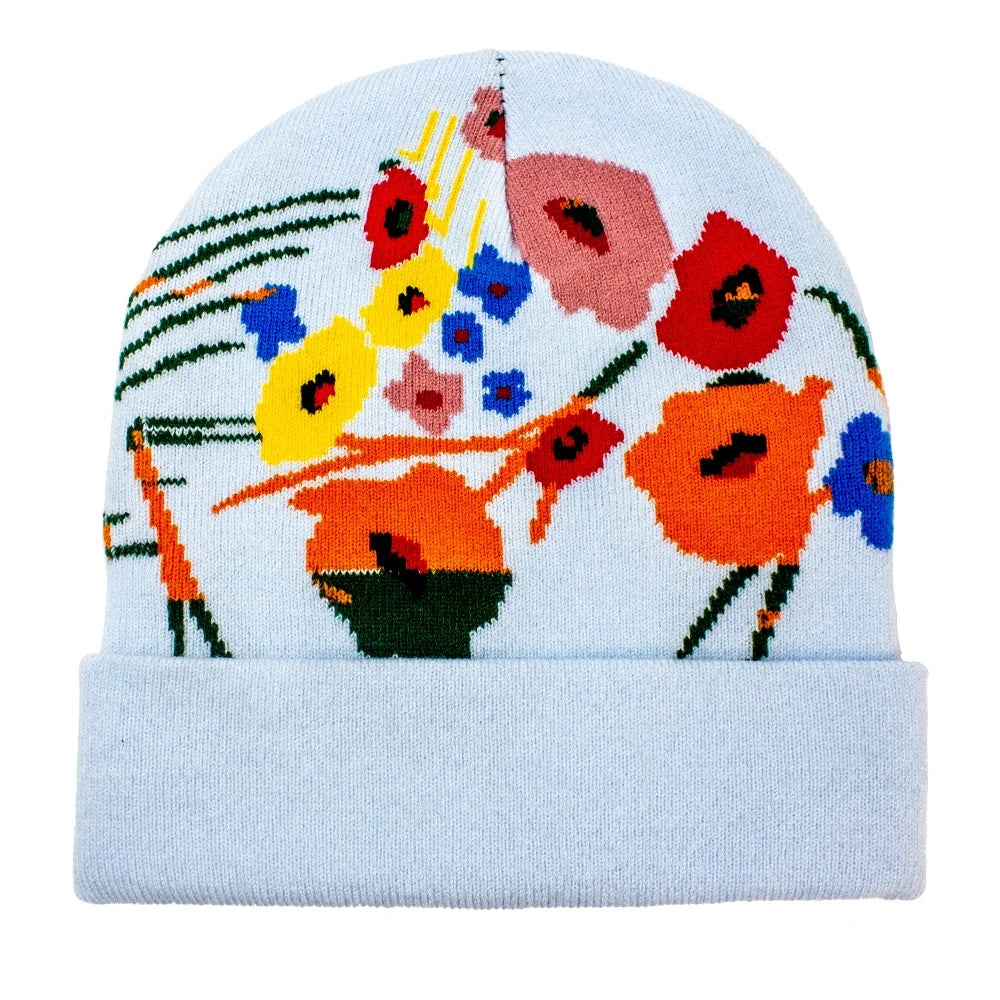 Men Designer Knitted Jacquard Pattern Acrylic Customize Logo Fashion Hat With Blank Wholesale Colorful Skull Cap Beanies
