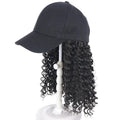 Hot Sell Cheap Synthetic Long Wave Baseball Hat With Hair Curly Wavy Women Wig Hats Extensions for Woman
