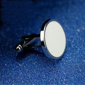 RubySub Square Circle Sublimation Cuff Links Wholesale Cuff Links Men Cufflinks