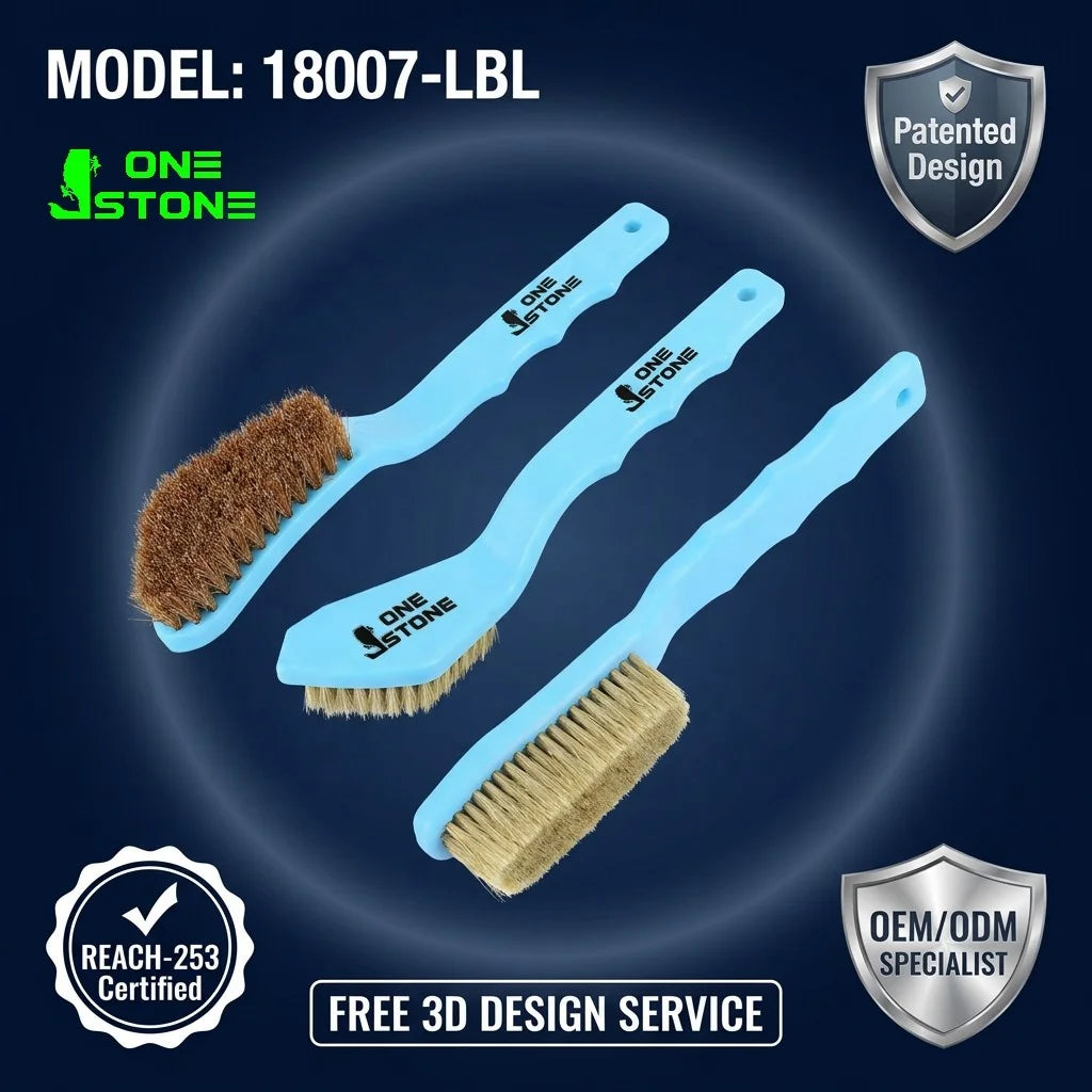 Rock Climbing Brush Comfortable Plastic Handle for Climbing Hangboard and Wooden Climbing Holds