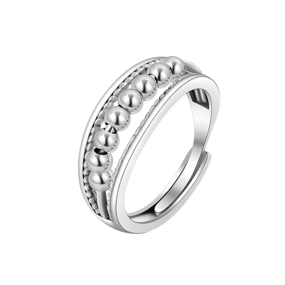 New Fashion Anti-anxiety Anti Stress Rotating Finger Rings Women