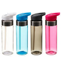 Flip Straw Bottle Flip Straw Tritan Drinks Bottle with Stainless Steel Rim Sport Hydration Water Bottle