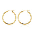 New Trendy 18k 14k Big Open Chunky Gold Thick Plated Hoop Earrings for Women