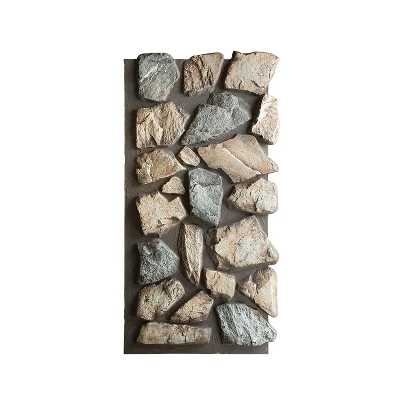 3D Sense Foam Polyurethane PU Stone Modern Design Inside Outside Wall Panel for Hotel & Villa Easy Installation & Decorative