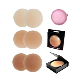 Reusable Skin Breast Stickers Pasties Nippies Nipple Cover Tapes - Sticky Adhesive Silicone Non-adhesive for Women