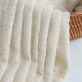 Wholesale Luxury 100% Cotton Embroidery Fabric White Eyelet Knitted for Woman Dress Wedding Accessories Home Girls Boys' Shoes