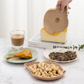 Factory Eco-Friendly Reusable Unbreakable Plastic Plate Set for Restaurant Party-Creative Conch Salad Cake Dessert Snack Dish