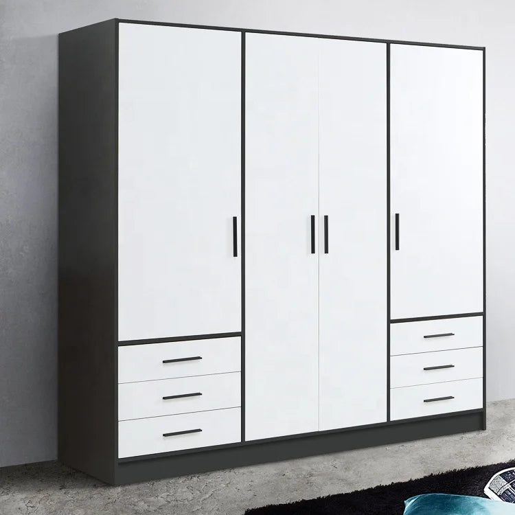 Hot Sale Good Price Factory Supply Professional Wardrobes Bedroom Closet Modern Design White Wardrobe