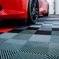 Durable Interlocking Plastic Tiles for Floor 40x40x1.8cm Garage Floor Tiles for Car Wash