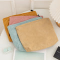 Simple Practical Corduroy Makeup Bag Vintage Cosmetic Organizer Mini Colorful Toiletry Bag Travel Case Pouch