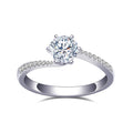 MSR-936 18K Gold 0.6ct Round Lab Grown Diamond Ring Women's Diamond Rings Engagement Wedding Jewelry