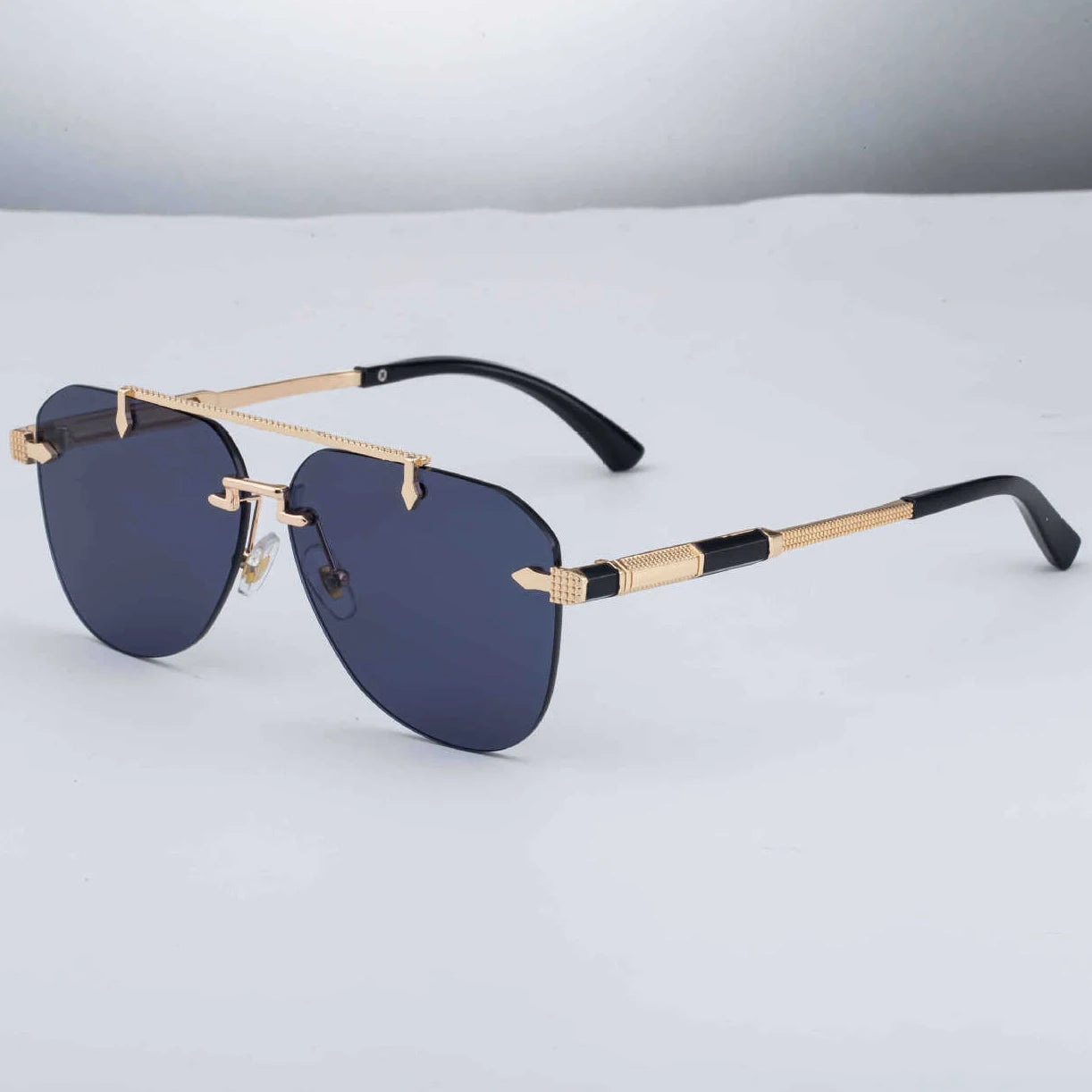 DOISYER Luxury Vintage Metal Frame Sunglasses 2026 Trendy Designer Rimless Shades UV400 Optical High Quality Fashion Accessory