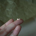 Simple Cute 14K Gold Plated Pure 925 Sterling Silver Zirconia Star Small Hoop Earrings for Women Girls Jewelry