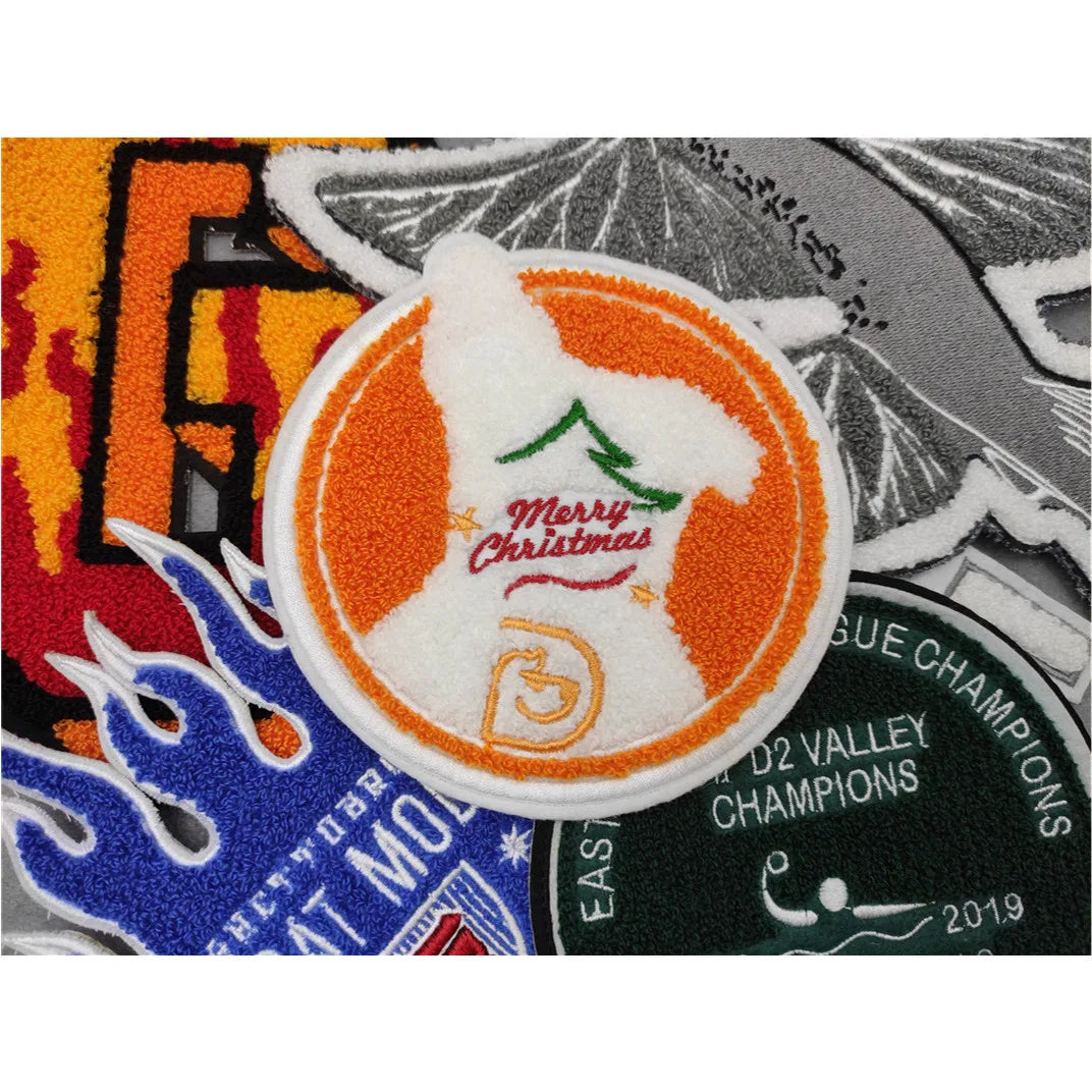 Custom Embroidery Logo High Quality Eco-Friendly Fabric Felt Patches Iron-On for Apparel and Hats
