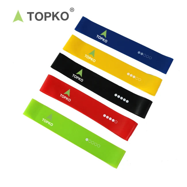 TOPKO Hot Selling Durable Customized Colorful Latex Resistance Pull up Bands